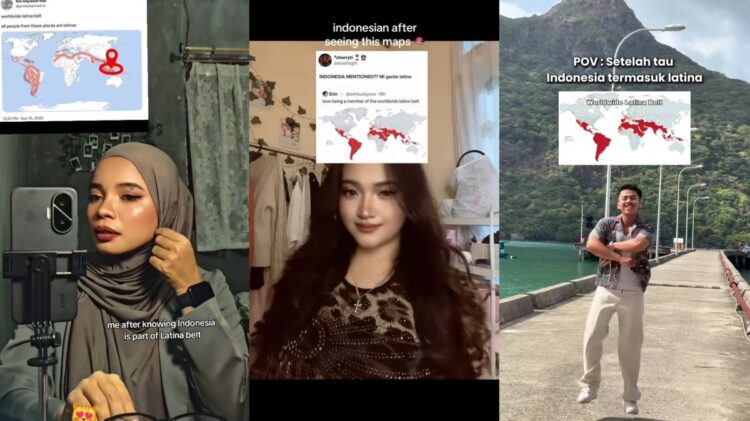 Ilustrasi peta Worldwide Latina Belt yang viral di media sosial