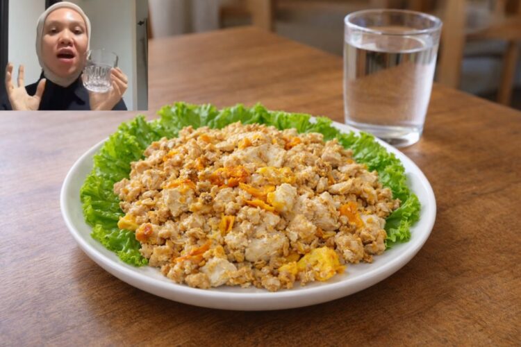 Ilustrasi menu sahur sehat tahu telur untuk puasa Ramadan