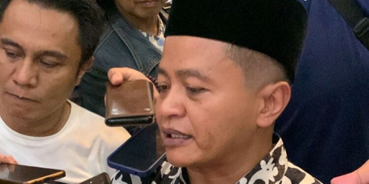 Wakil Bupati Blitar Beky Herdihansah saat refleksi satu tahun pemerintahan