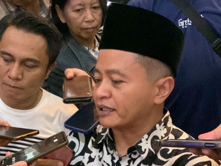 Wakil Bupati Blitar Beky Herdihansah saat refleksi satu tahun pemerintahan