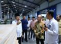 Bupati Jember, Muhammad Fawait saat kunjungan ke PT Nankai di Kecamatan Silo