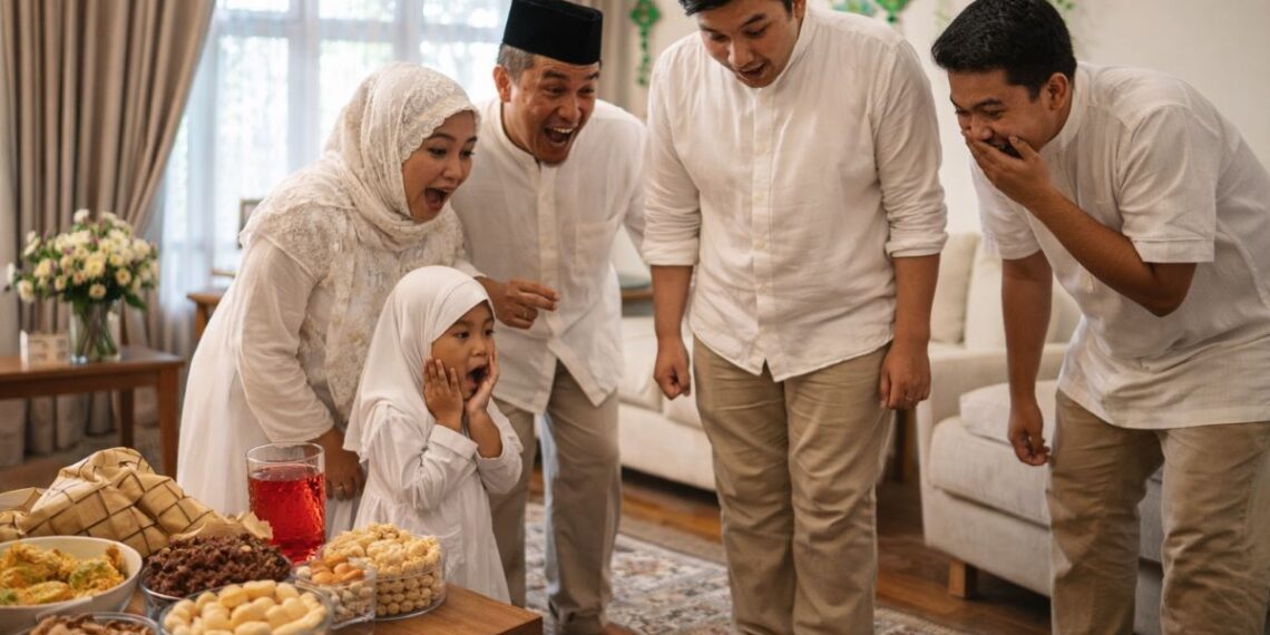 Ilustrasi seseorang menimbang berat badan setelah Lebaran untuk mengecek kenaikan berat badan