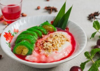 Es Pisang Ijo yang menyegarkan. Foto: istimewa