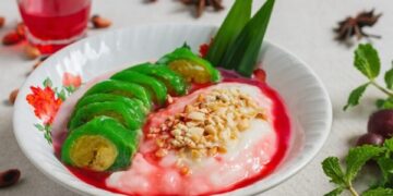 Es Pisang Ijo yang menyegarkan. Foto: istimewa