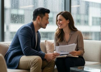 Ilustrasi perbedaan sikap friendly dan flirty dalam komunikasi sosial