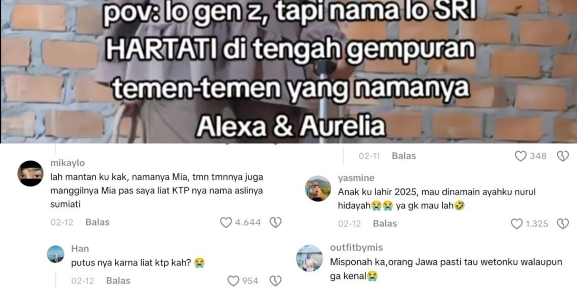 Fenomena Gen Z merasa minder dengan nama kuno yang viral di media sosial