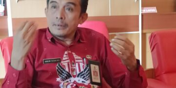 Wali Kota Blitar Syauqul Muhibbin atau Mas Ibin saat acara Refleksi 1 Tahun Kepemimpinan di Monumen PETA Kota Blitar
