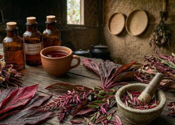 daun andong merah untuk obat pendarahan alami