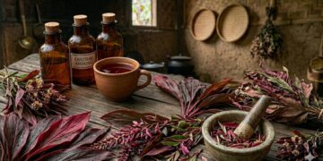 daun andong merah untuk obat pendarahan alami