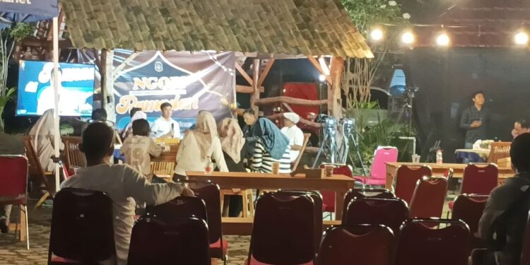 Wali Kota Blitar Syauqul Muhibbin saat refleksi 1 tahun pemerintahan di Monumen PETA tanpa kehadiran Wakil Wali Kota