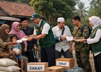 Ilustrasi pembayaran zakat fitrah 2026 sebesar Rp50 ribu per jiwa