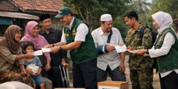 Ilustrasi pembayaran zakat fitrah 2026 sebesar Rp50 ribu per jiwa