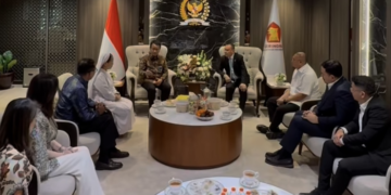 Pertemuan perwakilan Gereja Aek Nabara dengan Wakil Ketua DPR RI Sufmi Dasco Ahmad. Foto: bacaini