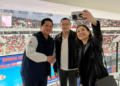 Hary Tanoe (tengah) berfoto dengan Erick Thohir (kiri). Foto: IG@hary.tanoesoedibjo