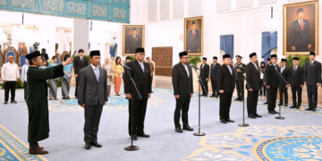 Presiden Prabowo Subianto secara resmi melantik pejabat negara/pemerintah di Istana Negara, Jakarta, pada Senin, 27 April 2026. Foto: BPMI Setpres/Muchlis Jr