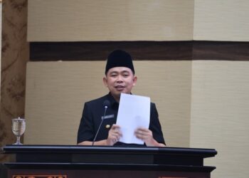 Bupati Jember, Muhammad Fawait saat penyampaian LKPJ 2025 di Gedung DPRD Jember. Dok: Kominfo Jember
