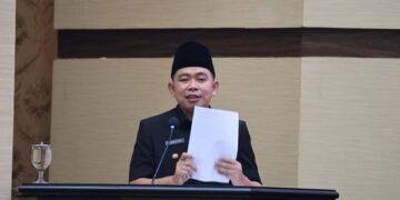 Bupati Jember, Muhammad Fawait saat penyampaian LKPJ 2025 di Gedung DPRD Jember. Dok: Kominfo Jember