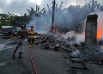 Kebakaran toko kelontong di Besole Tulungagung akibat konsleting listrik saat pengisian BBM