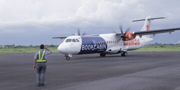 Pesawat milik maskapai Wings Air di Bandara Notohadinegoro Jember