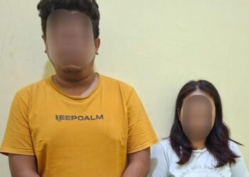 Dua warga Kediri pasangan suami istri siri pelaku pembuat konten porno.