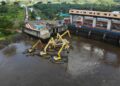 Proses flushing Bendungan Wlingi dan Lodoyo di Blitar untuk penggelontoran sedimen Sungai Brantas Mei 2026