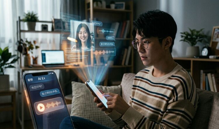 Tren AI Exes di Tiongkok memungkinkan pengguna membuat replika digital mantan pasangan menggunakan data pribadi dan kecerdasan buatan (foto/AI/Bacaini.id)