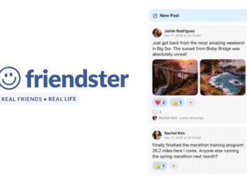 Tampilan aplikasi Friendster terbaru di iPhone dengan konsep media sosial anti algoritma dan desain minimalis