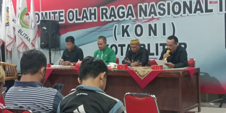 Penetapan calon Ketua KONI Kota Blitar 2026-2030 antara Muh Samanhudi Anwar dan Tonny Andreas