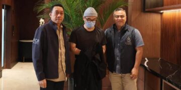 Pemulangan Michael Steven, bos Kresna Life ke Indonesia. Foto: Dok. Divhubinter Polri