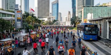 Aktivitas warga saat Car Free Day tanpa kendaraan