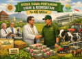 Ilustrasi kerjasama UGM dan Kementan. Foto: Bacaini by AI