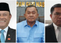 Tiga mantan pejabat BGN yang ditetapkan tersangka korupsi program MBG.