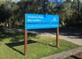 Aksi protes warga saat dimulainya pembangunan stadion utama Olimpiade 2032 di Victoria Park Brisbane Australia