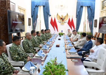 Presiden Prabowo Subianto menerima pimpinan TNI di Istana Merdeka, Jakarta, pada Selasa, 9 Juni 2026. Foto: BPMI Setpres/Muchlis Jr