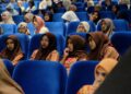 Beberapa pelajar Jember yang mengikuti kegiatan "Layar Siswa" terlihat antusias mengikuti pemutaran film di Kota Cinema Mall (KCM)
