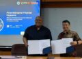 Direktur Utama PT Ganesha Systems, Danny Kunto Wibisono, dan Dekan SPITM ITB, Prof. Ir. Wahyu Srigutomo, S.Si., M.Si., Ph.D.
