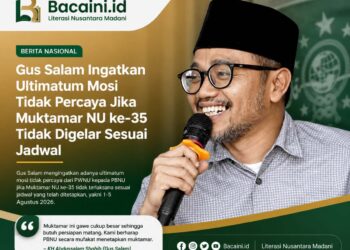 Gus Salam menyoroti belum diputuskan lokasi Muktamar NU ke-35 yang dijadwalkan berlangsung pada Agustus 2026