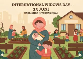 Ilustrasi perempuan janda memperingati Hari Janda Internasional setiap 23 Juni