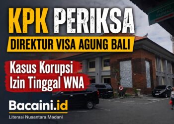 Petugas KPK melakukan pemeriksaan saksi terkait kasus dugaan korupsi pengurusan izin tinggal warga negara asing di Bali