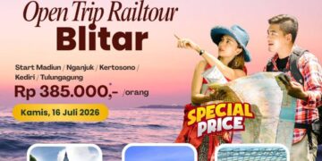 Kereta api KAI Daop 7 dalam program Rail Tour Jawa Timur menuju destinasi wisata Blitar