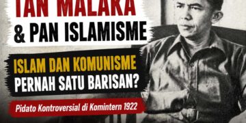 Tan Malaka menyampaikan pandangan mengenai Pan Islamisme dan hubungan Islam dengan komunisme dalam Kongres Komintern tahun 1922