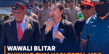 Wakil Wali Kota Blitar Elim Tyu Samba mendukung aksi damai yang menuntut evaluasi total Program Makan Bergizi Gratis di Kota Blitar