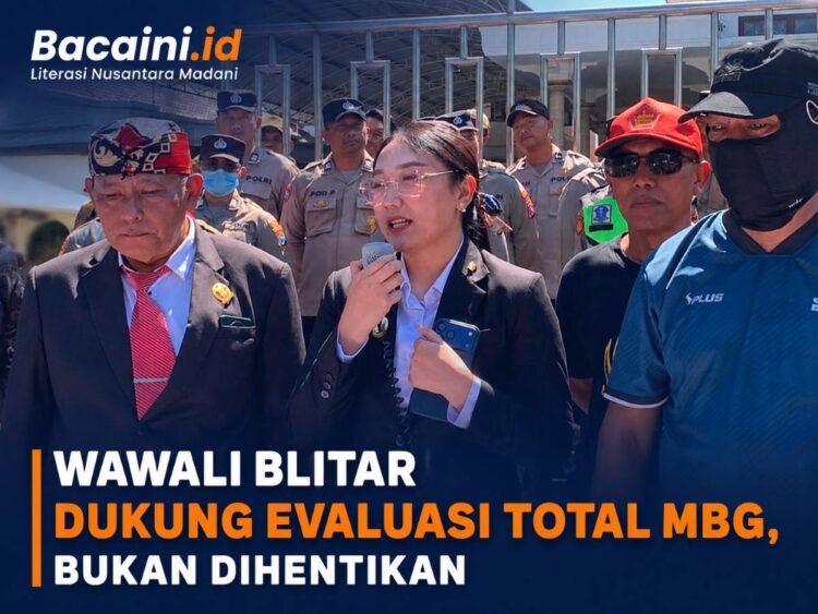 Wakil Wali Kota Blitar Elim Tyu Samba mendukung aksi damai yang menuntut evaluasi total Program Makan Bergizi Gratis di Kota Blitar