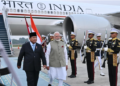 Presiden Republik Indonesia Prabowo Subianto menyambut ketibaan Perdana Menteri India (PM) Narendra Modi di Tanah Air pada Senin, 6 Juli 2026 di Pangkalan TNI AU Halim Perdanakusuma, Jakarta. Foto: BPMI Setpres/Cahyo