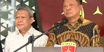 Jampidsus Febrie Adriansyah dalam keterangan pers. Foto: tangkapan layar