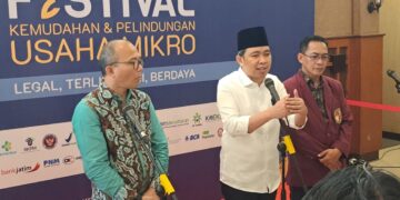 Bupati Jember Muhammad Fawait saat di Festival kemudahan dan perlindungan usaha mikro pada Selasa (21/7/2026)