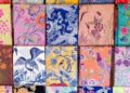 Motif Batik Encim Pekalongan dengan corak bunga warna-warni