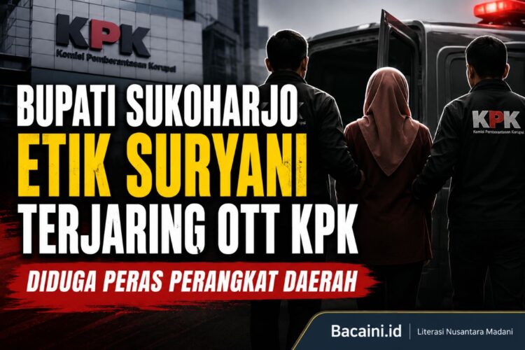 Bupati Sukoharjo Etik Suryani dibawa KPK ke Jakarta usai terjaring operasi tangkap tangan terkait dugaan pemerasan perangkat daerah