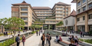 Grafik penurunan indeks kebebasan akademik Indonesia sebesar 56 persen sepanjang 2015-2025 berdasarkan data V-Dem Institute