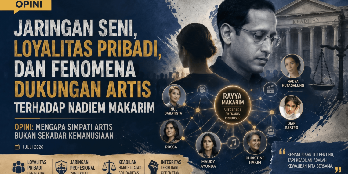 Mengapa Simpati Artis kepada Nadiem Makarim Bukan Sekadar Kemanusiaan
